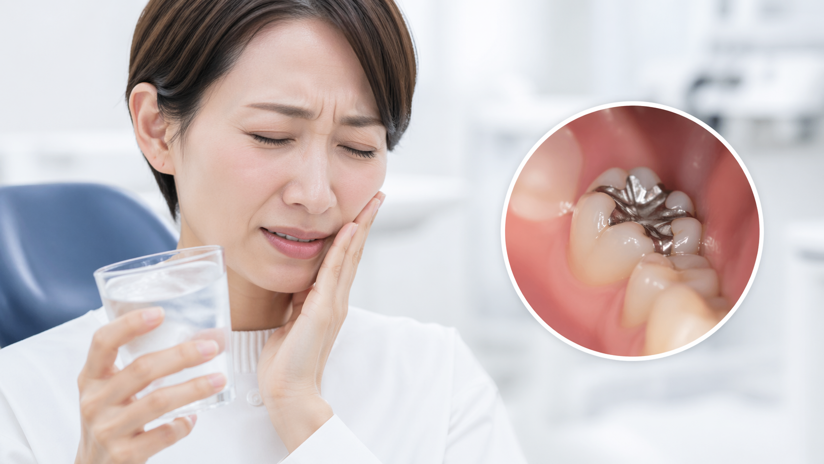 詰め物が取れて痛い場合の対処