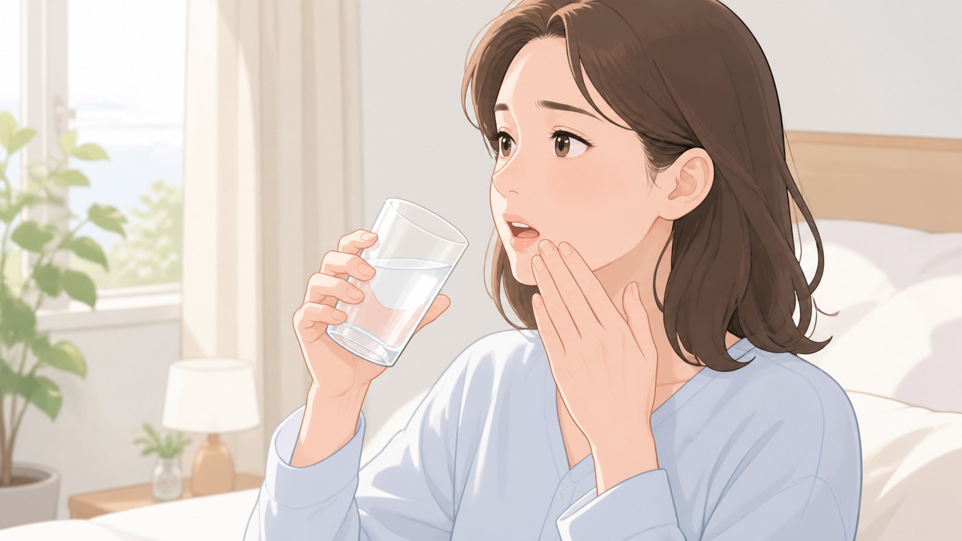 ドライマウスの原因と対策は?口が乾くときの受診目安を解説 図解1