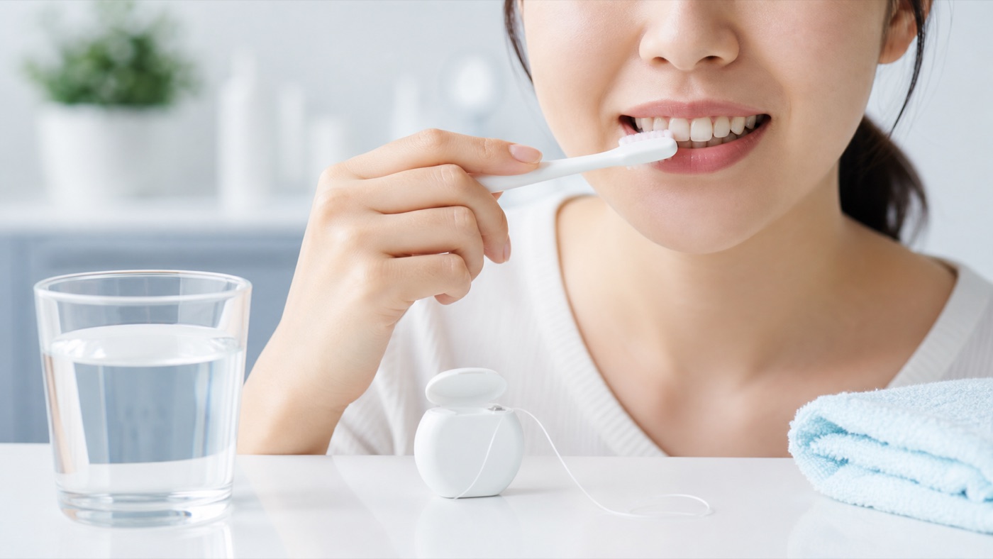 歯茎が腫れたときのセルフケアのイメージ